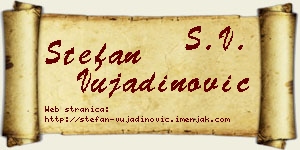 Stefan Vujadinović vizit kartica